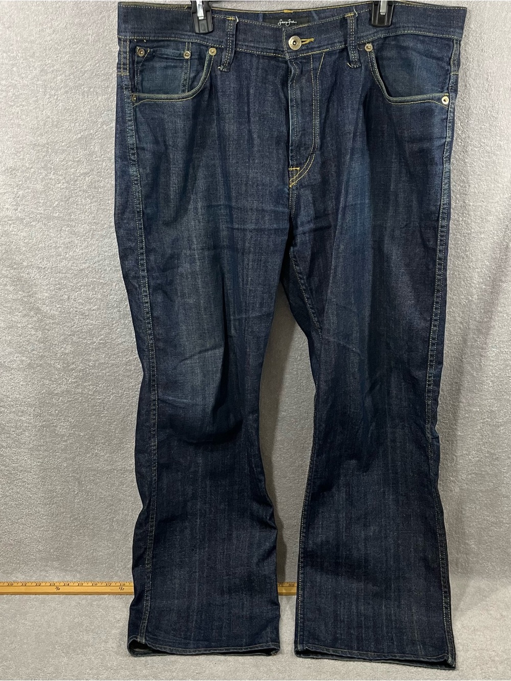 Vintage Sean John Baggy Dark Wash Jeans Mens Size 38x32 Skater 2000s Grunge Y2K